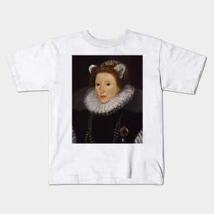 Queen Elizabeth Leopard the First Kids T-Shirt